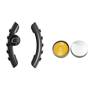 

2 Pcs Car Universal Anti Slip Handle Knob Steering Wheel Cover & 1 Pcs Bicycle Chain Oiler Lubricator Chain Repair Tools