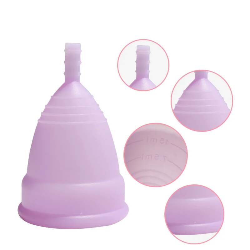 1pcs Excellent medical silicone menstrual cup Feminine Hygiene vagina menstrual collector Reusable Menstrual Health Care Cup