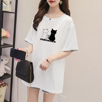

Women Casual T Shirt Female Gray Short Sleeve Top Tees Printed t-shirt