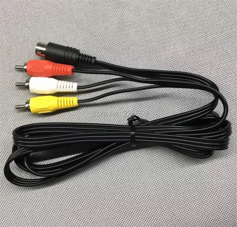 100 шт. в партии av-кабель для SEGA Genesis 2 и 3 RCA шнур для SEGA Mega Drive 2 и 3