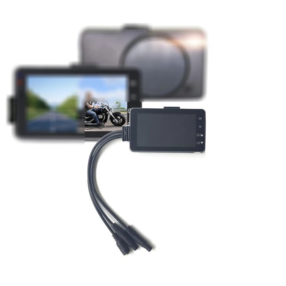 Камера мотоцикла DVR мотор Dash Cam со специальным двойным треком передний видеорегистратор с камерой на задней панели мотоцикл Электроника