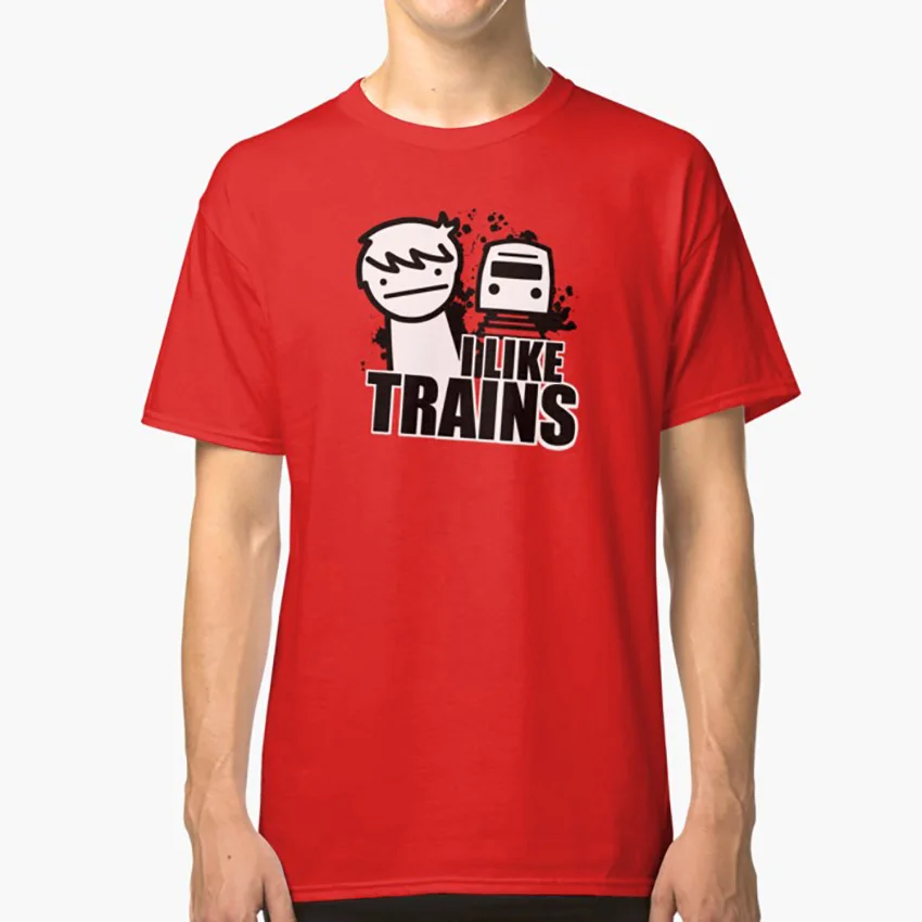 ASDF T shirt I Like Trains T shirt asdf trains train asdfmovie like suicide ass duff tomska cartoon youtube