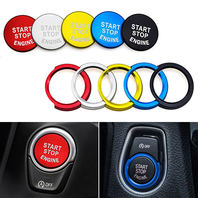 Кнопка зажигания для BMW 1 2 3 5 серии E91 E90 E92 F23 X1 E48 E84 X3 E83 X5 E70 X6 E71|Наклейки на