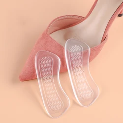 1 Pair Silicone Gel Women Heel Inserts protector Foot feet Care Shoe Insert Pad Insole Cushion  High Heel Comfort Accessories