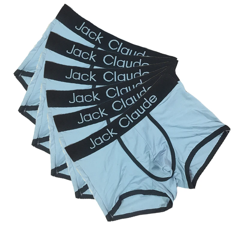Gray Color 6 pcs 6 шт./лот,, мужское нижнее белье, мужские боксеры, мужские трусы для мужчин, комфортные трусики из «дышащей» ткани, Cuecas, боксеры для мужчин, сексуальные боксеры для мужчин - Цвет: Gray Color 6 pcs