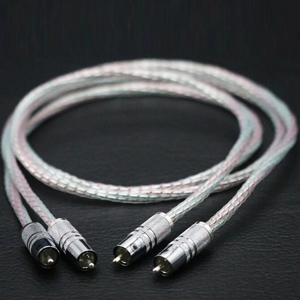 Посеребренный Hi-Fi стерео RCA кабель Valhalla серии 7N аудио 2rca к интерконнекторный |
