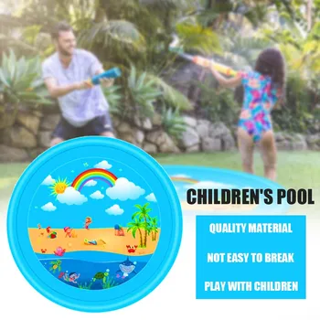 

New Inflatable Splash Sprinkler Pad OutdoorWater Mat 1PC 170CM Inflatable Splash Sprinkler Pad for Kids A03#30