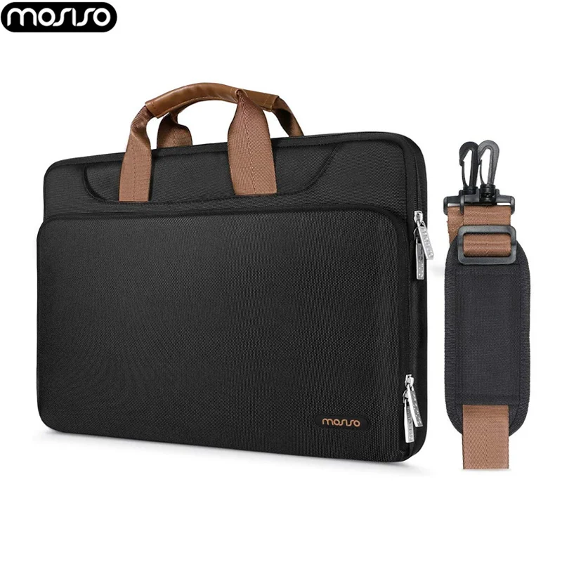 MOSISO сумка для ноутбука 13,3 14 15,6 дюймов Сумка для ноутбука для Macbook Air Pro 13 15 сумка на плечо для компьютера портфель с ремнем
