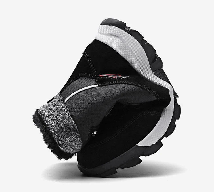 Winter Warm Snow Boots Men Fur Shoes Casual Non-slip Men Sneakers Waterproof Walking Shoe Plush Footwear Zapatos Hombre Big Size
