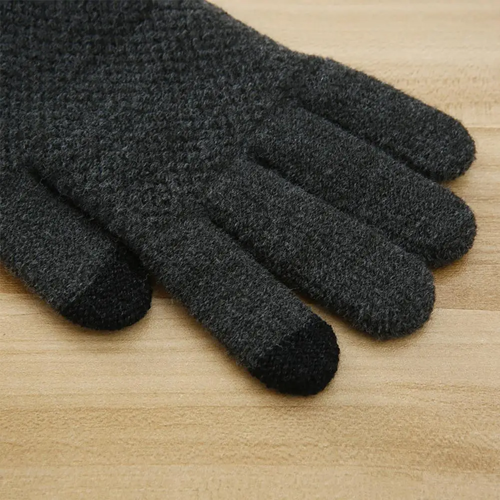 MISSKY мужские вязаные перчатки теплые руки Хранитель корейской версии модные стильные мужские перчатки с сенсорным экраном зимние мужские аксессуары