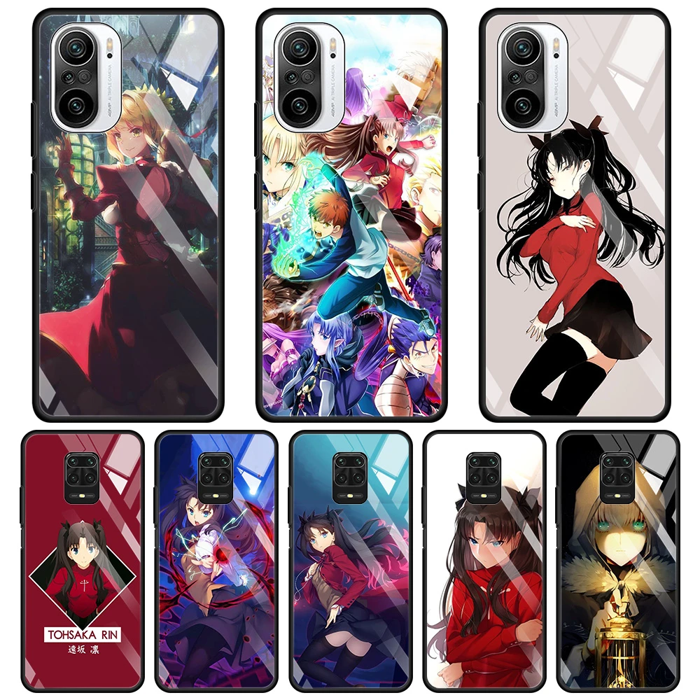 Fate Zero Tohsaka Rin Tempered Glass Case For Xiaomi Redmi Note 10 Pro Max 9 9s 7 8t 8 K40 K30 Pro Plus 9t 9c 8a 9a Phone Shell Phone Case Covers Aliexpress
