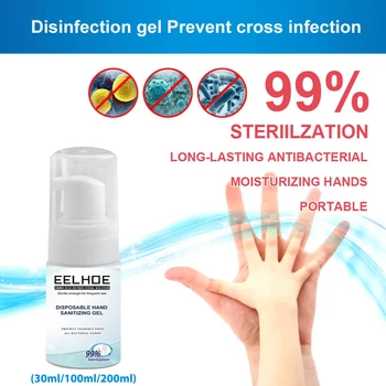 

30/100 / 200ml Foam bottle amino acid sterilization bacteriostasis no-hand wash gel non-alcoholic hand soap disposable Hand Gel