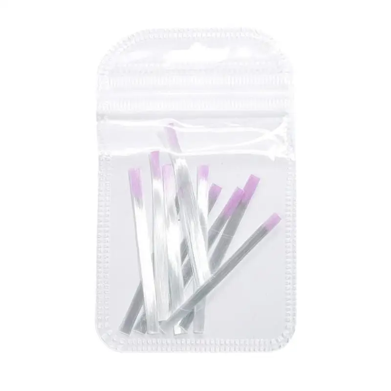 Волоконные гвозди из стекловолокна для наращивания ногтей Акриловые наконечники маникюрный набор с 6 шт - Цвет: 10pcs fiberglass
