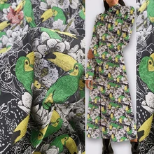 Американский стиль птица цветочный жаккард парча ткань для платья пальто Парча Платье Ткань telas tecidos tissu stoffen SP3278