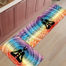 2 шт. Коврики для кухни Мандала датура буддизм коврики для входной двери ванная комната Гостиная дверные коврики домашний декор