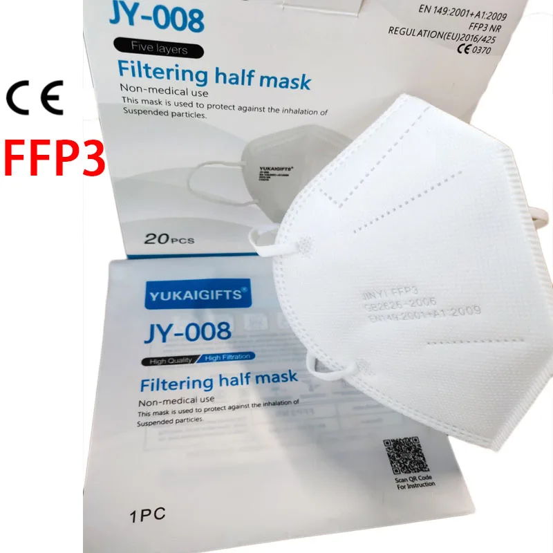 10 50 шт FFP3 NR маска для лица с CE рта 5 слойная Пыленепроницаемая Anti PM2.5 анти туман