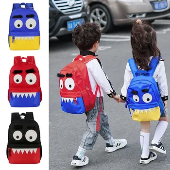 

Kindergarten School Bag Cute Bags Anti-Lost Paragraph New Style Funny Cool Canvas Large Small Number Selectable Manufacturers