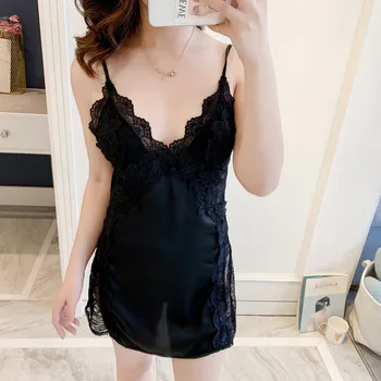 

Fiklyc Spring And Summer Sexy Ladies Suspenders Skirt Bathrobe Three Colors Optional