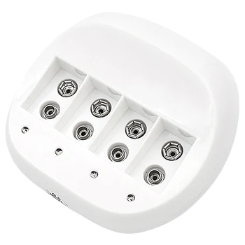 

4 Slot 9 V 6F22 Rechargeable Battery Charger for 6F22 9V Lithium Ion Battery Charger (EU Plug)
