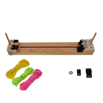 

Camping Bracelet Knitting Tool Set Hiking Kit Supply Braiding Buckles Jig