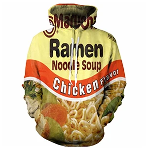color 6 I2u унисекс 3D Ramen noodle soup толстовка с капюшоном с 3d принтом пуловер повседневные топы с карманами для взрослых - Цвет: color 6