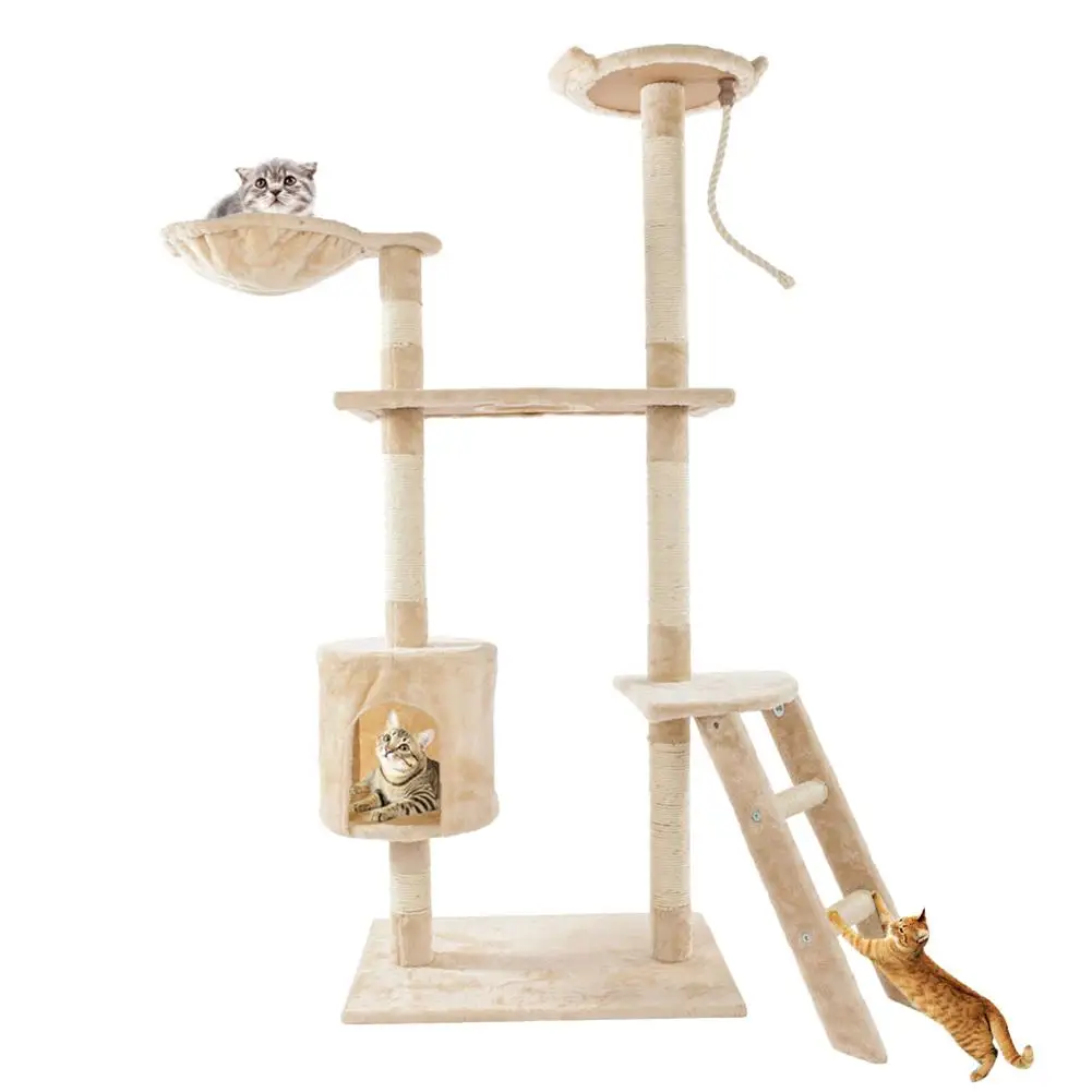 

Multi-level Cat Tree Condo Furniture Cat Climbing Frame FX-32 For Kittens Cats Pets