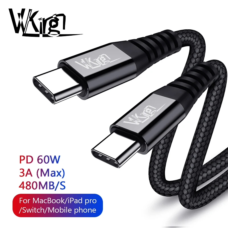 Зарядный кабель VVKing PD типа C 1 2 м быстрая зарядка для Samsung Huawei Xiaomi MacBook PD3.0 Type