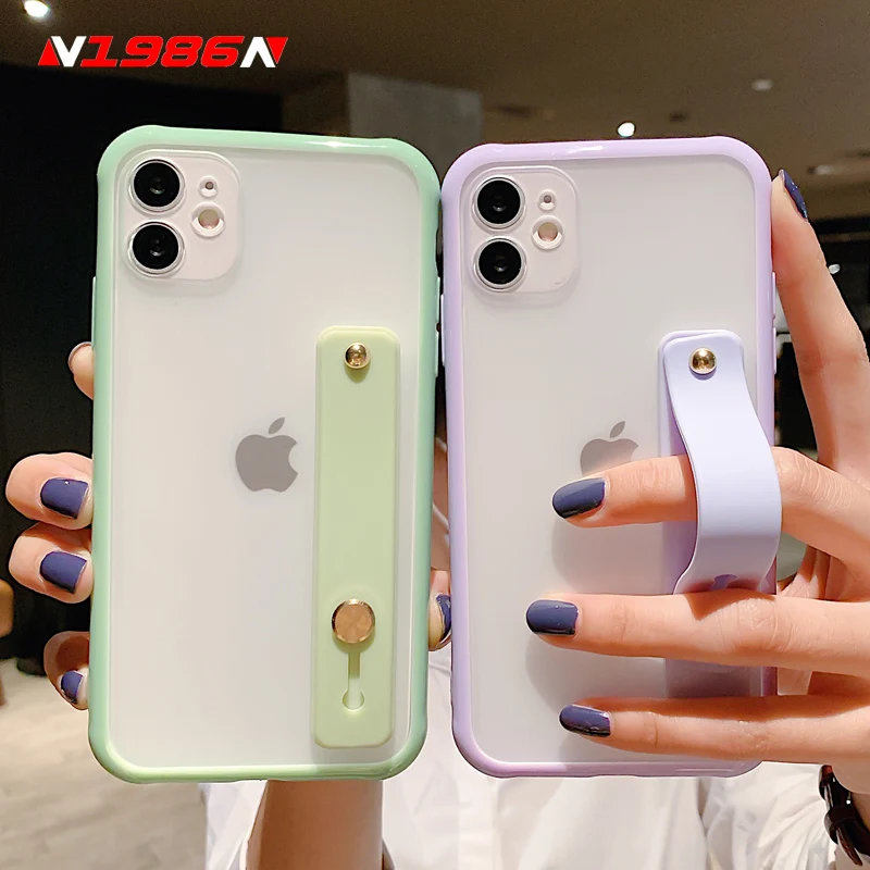 N1986N Candy Color Phone Case For iPhone SE 2020 11 Pro X XR XS Max 6 6s 7 8 Plus Fashion Wristband Design Shockproof Hard Case N1986N Candy Color Phone Case For iPhone SE 2020 11 Pro X XR XS Max 6 6s 7 8 Plus Fashion Wristband Design Shockproof Hard Case