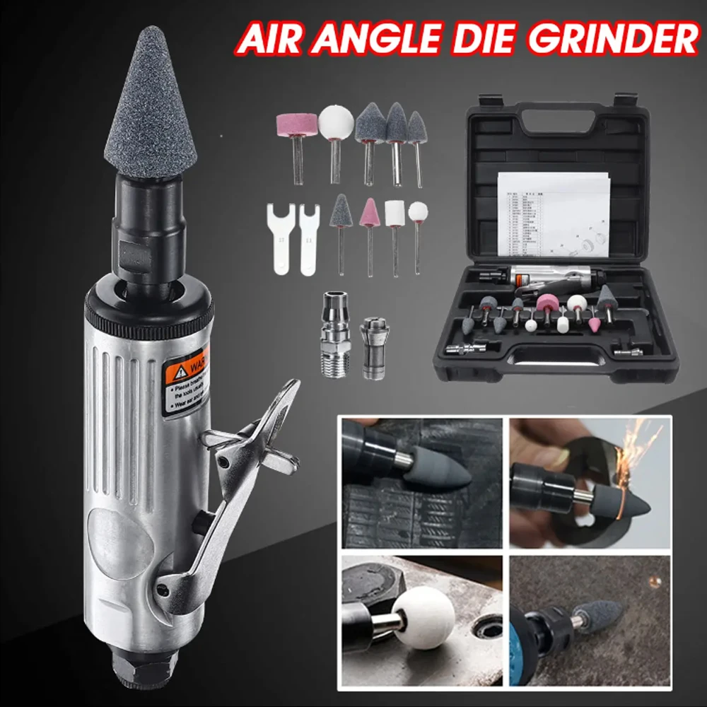 WENXING 14 Pieces Air Compressor Die Grinder Grinding Polish Stone Kit 1/4 Mill Engraving Tools Kits Pneumatic | Инструменты
