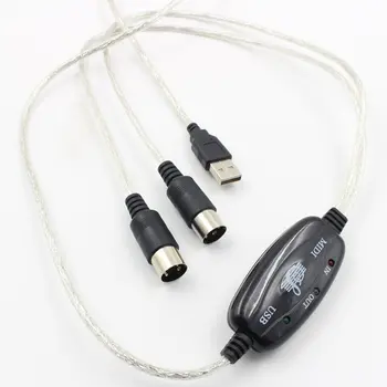 

MIDI cable music editing line MIDI to USB cable keyboard music cable MIDI cable