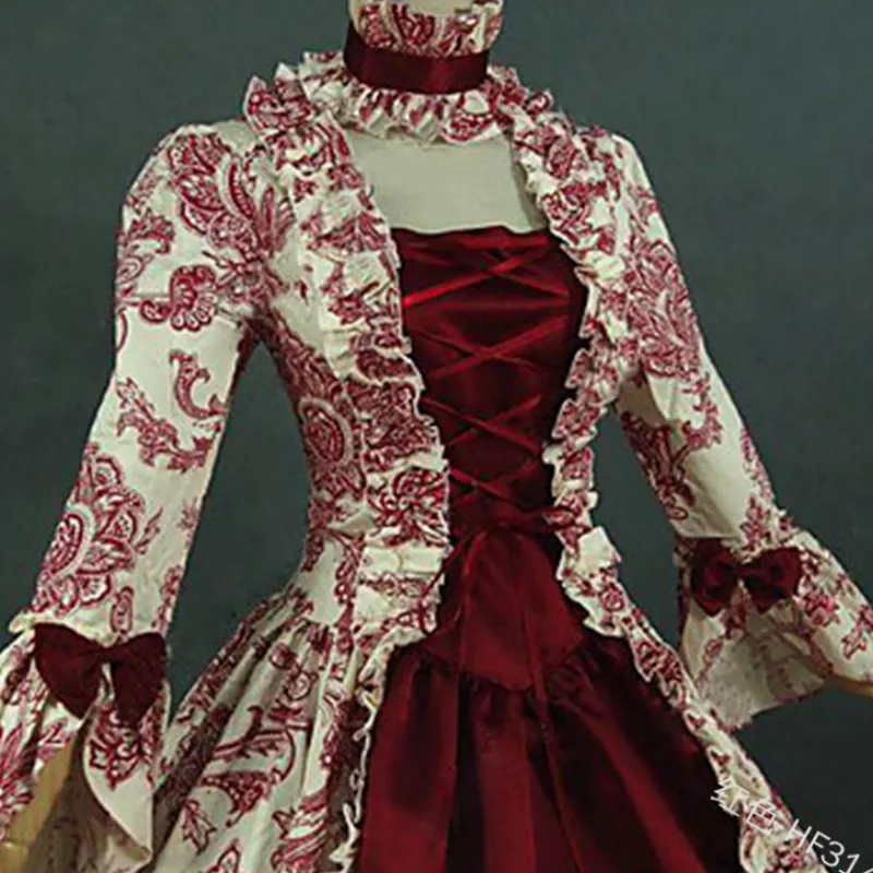 Европейская средневековая викторианская принцесса, свадебное платье для вечеринки, вечернее платье на Хэллоуин, Женский карнавальный костюм, Благородный дворец, карнавальный костюм