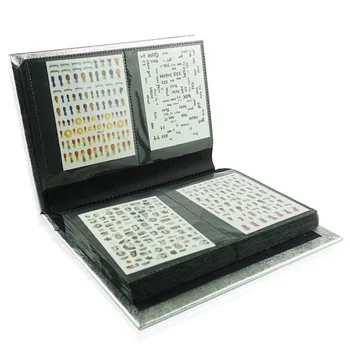 

120 Sheets Nail Art Display 3D Nail Sticker Water Decal Collecting Albums Storage Holder Showing Book Container Tool