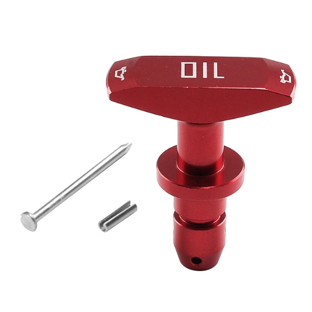 Car Oil Dipstick Pull Handle Auto Replacement Engine Oil Handle For Ford Mustan GT V8 GT500 1999-2011 Aluminum Car Accessories