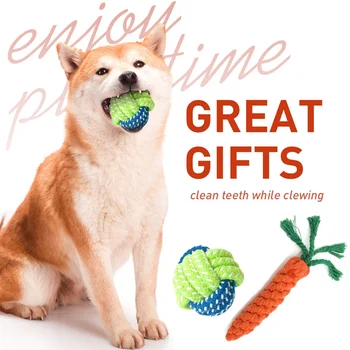 

10 piece set Pets dogs pet Toy Rope Pet Dog Puppy Cotton Durable Braided Bone Rope Chew Knot Toy Cleaning Tooth Toys