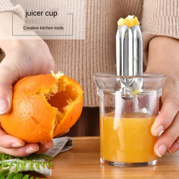 

Cut-free And Easy To Carry Wild Camping Orange Juicer Multifunctional And Easy To Store Fruit 304 Lemon Juicer Cup