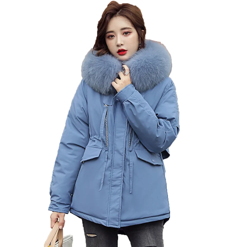 Top selling product in 2020 Women short winter jacket with fur Down cotton Winte top Women's Free shipping 253 | Женская одежда
