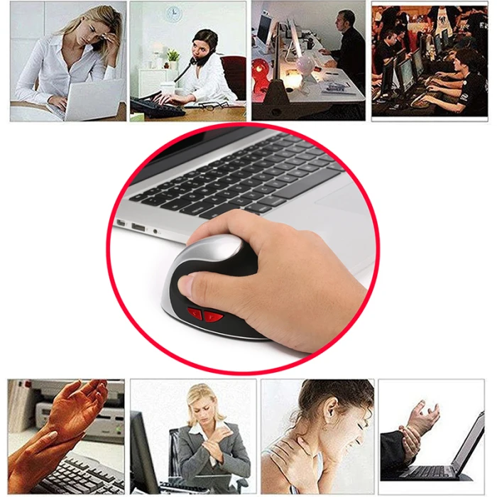 Vertical 2.4G Bluetooth Mouse Wireless Charging Vertical 2400DPI Mouse for Computer Laptop GY88