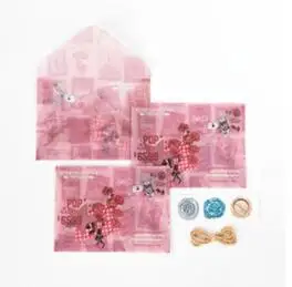 envelop sticker rope 15*11 см 3 шт Розовый Цвет Кролик таинственный дизайн конверт как открытка карта конверт с приглашением прозрачная наклейка - Цвет: envelop sticker rope