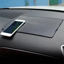 Tapis de rangement antidérapant pour voiture, intérieur en Silicone, pour tableau de bord et téléphone