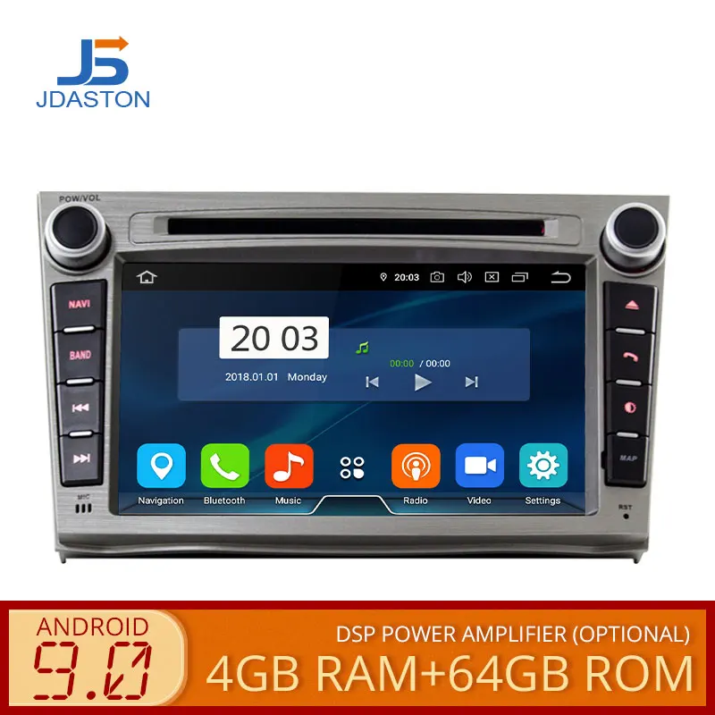 JDASTON Android 9.0 Car Multimedia Player For SUBARU OUTBACK 2008-2013 WIFI GPS Stereo Auto audio DVD Video 2 Din Car Radio 4GB