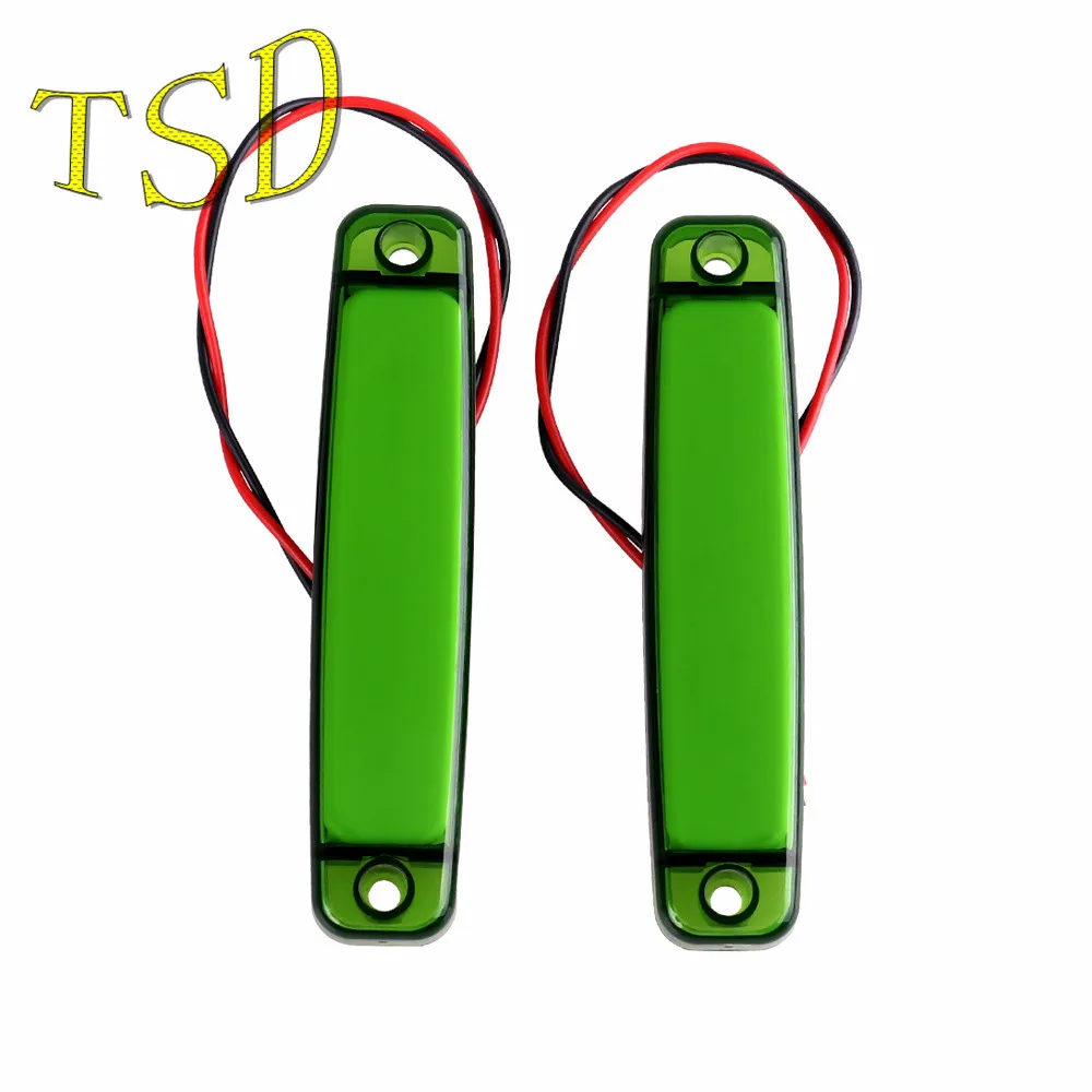 2pcs 12v Side Marker Light 24v Amber Warning Trailer Indicator Lamp