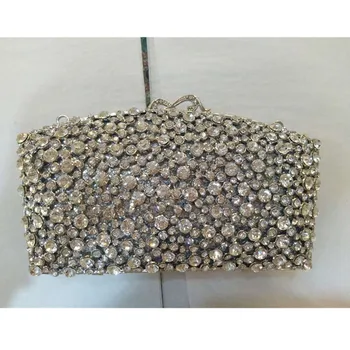 

Women Crystal Diamond Wedding Evening Bags Party Pearl Beads Clutch Bags Handmade Wedding Bags Crystal Clutch Evening Purse Bag