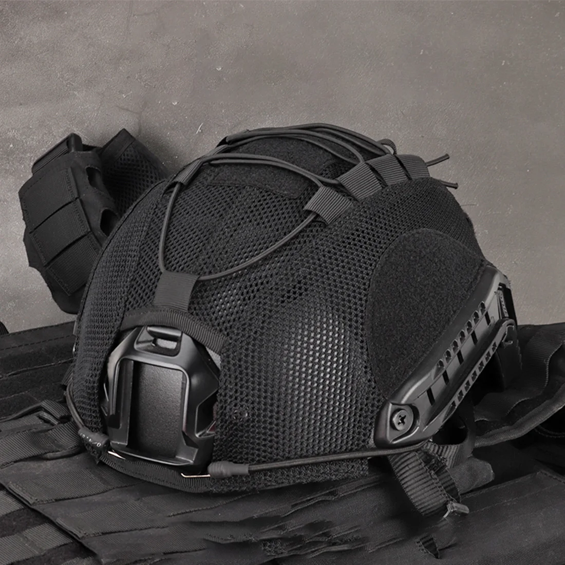 WST нейлоновый тактический Пейнтбол Быстрый Шлем Крышка охотничья съемка снаряжение без шлема игрушки на открытом воздухе-черный CP