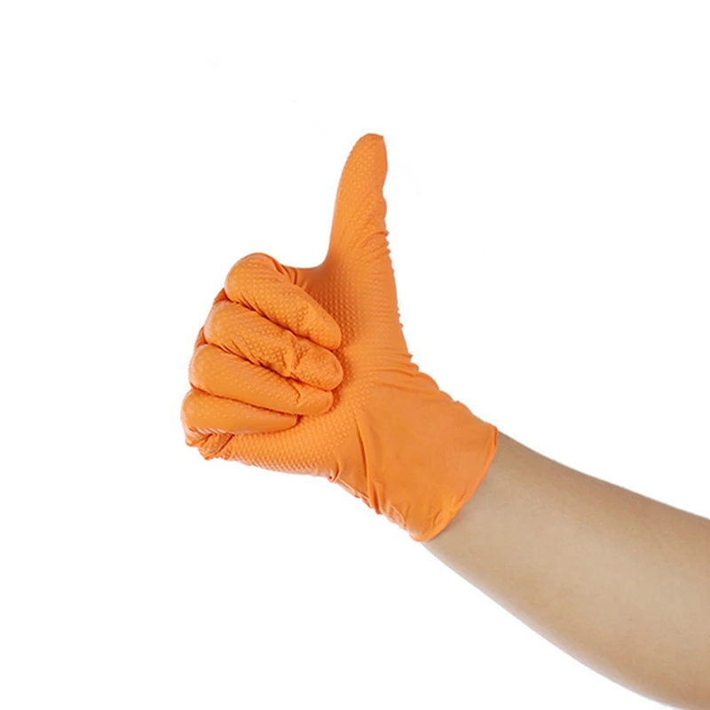 100 шт износостойкие Прочные нитриловые одноразовые перчатки резиновые латексные пищевые медицинские хозяйственные перчатки для уборки антистатические розовые