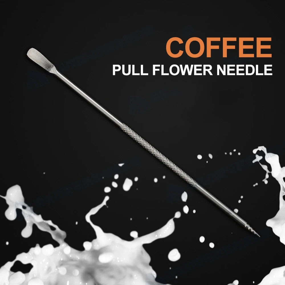 

1pcs Cappuccino Espresso Coffee Decorating Latte Art Pen Tamper Needle Creative High Quality Fancy Coffee stick tools