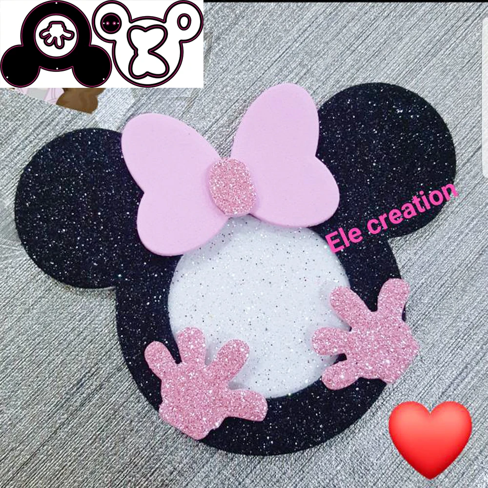 Beautiful Mouse RAT head Cutting Dies Stencils for DIY Scrapbooking photo album Decorative Embossing DIY Paper Cards