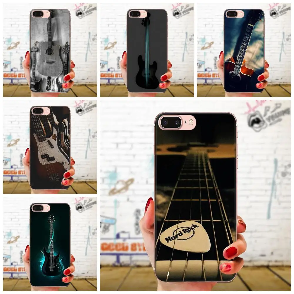 

Bass Guitar Strings Music Guitars For Xiaomi Redmi Mi 4 7A 9T K20 CC9 CC9e Note 7 9 Y3 SE Pro Prime Go Play Soft Case Mobile