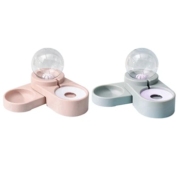 

Bubble Automatic Pet Water Fountain Large Capacity Cat Drink Bowl Pets Water Dispenser No Electricity Dual-use Dog Feeder