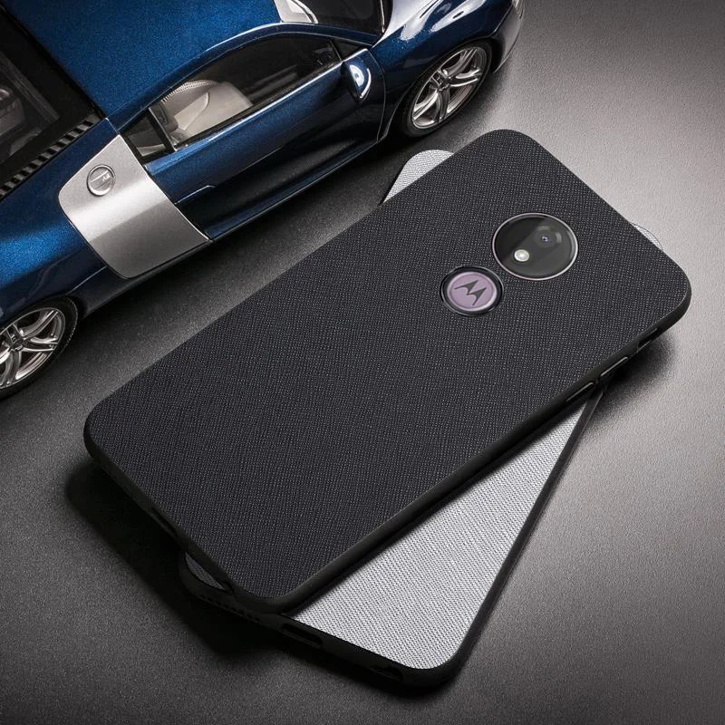 Cloth Fabric Case For Moto G7 Power Cases Silicon Protective Bumper For Motorola Moto G7 Play G6 Play E5 E6 Plus Covers Coque