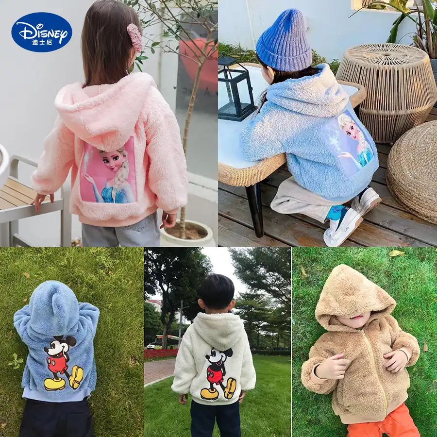 ディズニー冷凍秋冬子供服プラスベルベット子羊のウールのセーターv綿ファッション服ボーイズガールズコート ギフトバッグ ラッピング用品 Aliexpress